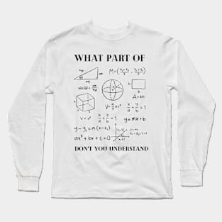 Math Teacher Long Sleeve T-Shirt